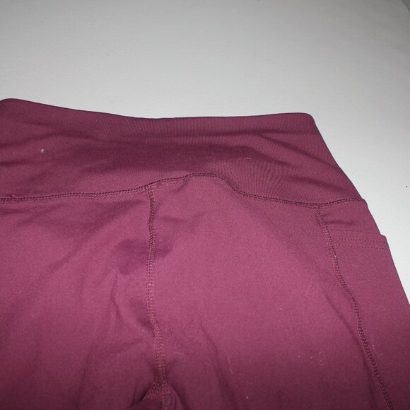 Maroon Skechers High Waist Leggings Size Medium - Picture 9 of 9